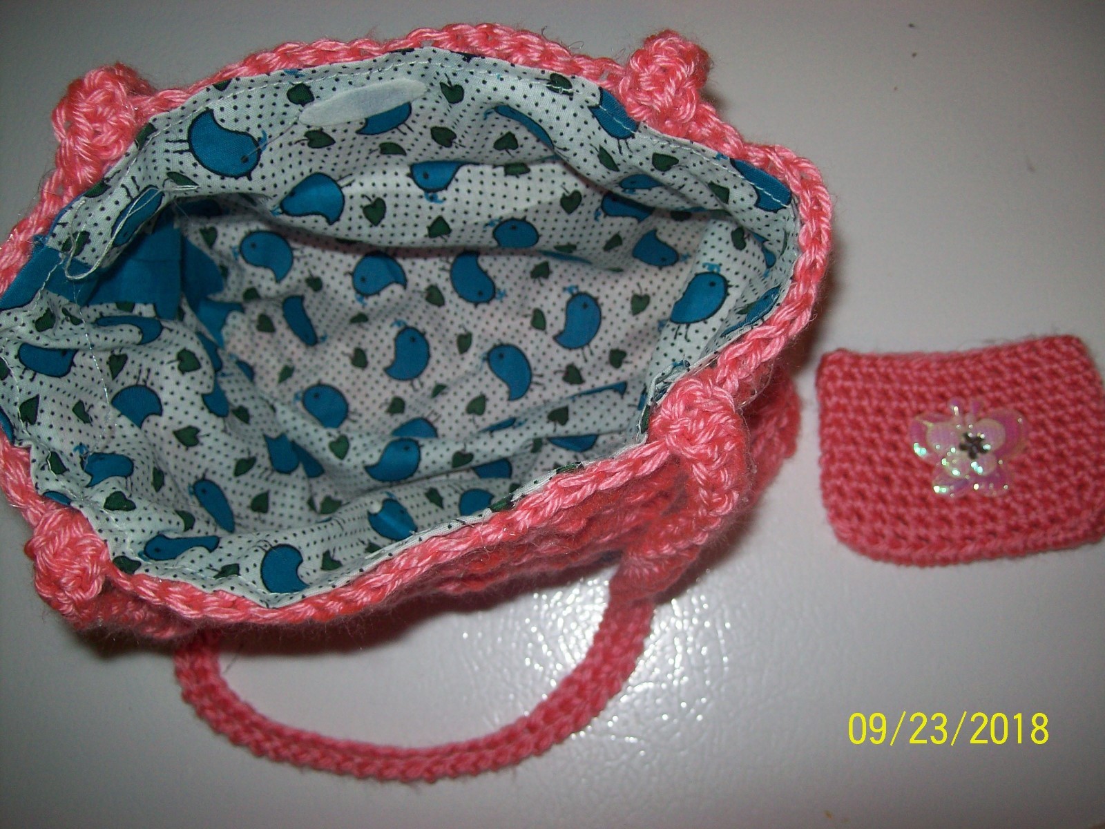 Girls Handmade crochet purse My Little Pony Twilight sparkle