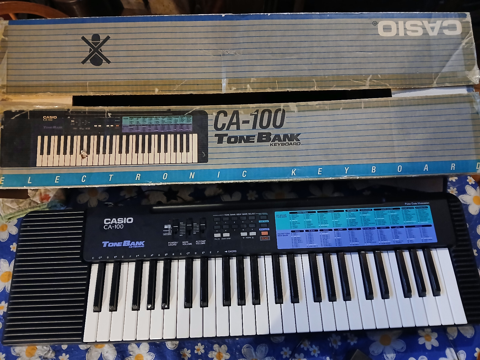 Casio CA-100 ToneBank 49 Key Keyboard Electronic Synthesizer