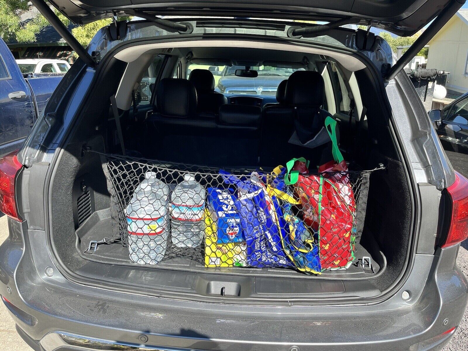Rear Trunk Envelope Style Mesh Cargo Net for NISSAN