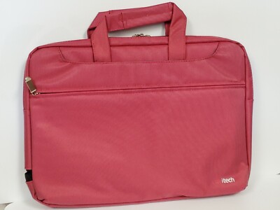 Navitech Royal Red Briefcase Bag for Laptop up to 16'' Shoulder Strap NEW