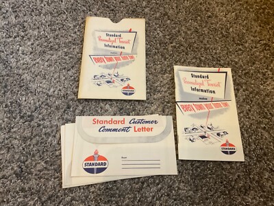 1950 Standard Oil Personalized Tourist Information Booklet & Jacket Calendar