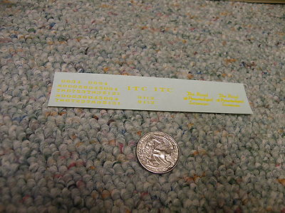 Herald King decals HO ITC Route of Personalized Service yellow XX18