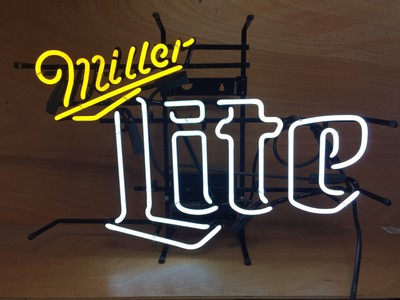 New Miller Lite Beer Bar Pub Real Glass Handcrafted Neon Sign 18quotx14quot