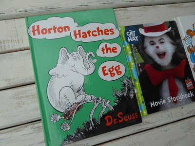 4 Dr Seuss  Books ~ Childrens Book Lot ~ Horton Hatches the Egg Where is Bear +