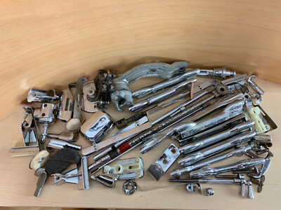 LOT Asst PREMIER UK Drum Parts Lug Casing Mount Strainer Tension Rod 60s 70s Vtg