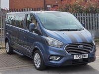 21 2021 FORD TOURNEO CUSTOM 2.0 ECOBLUE 130ps L/R TITANIUM AUTO 9 SEATER LWB