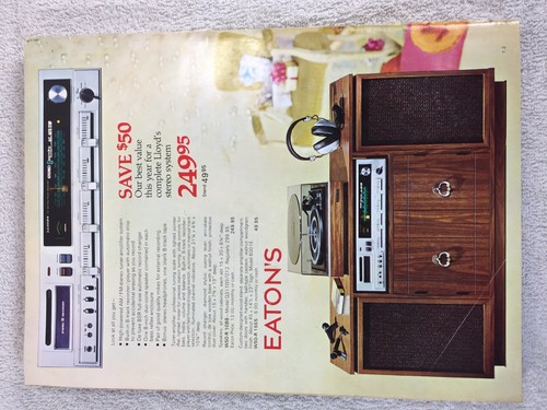 Eatons Cataloge Christmas Winter 1975 Christmas Toys Magazine Shopping Ordering