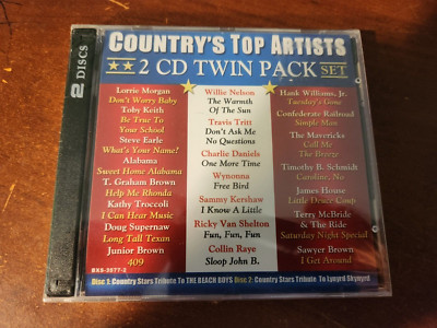 COUNTRY'S TOP ARTISTS TWIN PACK 2 CD SET STILL SEALED TOBY KEITH MANY OTHERS