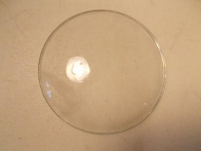 Vintage 4 1/2” Round Convex Clock Glass Crown New Old Stock HRC tag