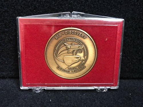 NASA Space Shuttle Discovery June 17 1985 Mission Coin w/Case No Date On Coin