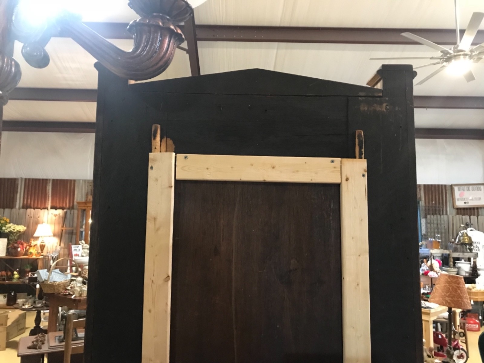 Vintage oak hall tree, late 1800’s