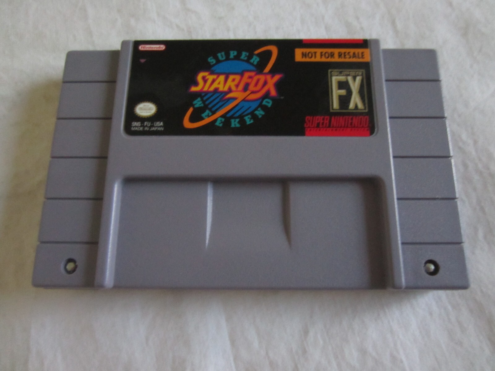 Starfox Super Weekend Competition Cartridge (SNES) Super Starfox Super Weekend Competition Cartridge (SNES) Super