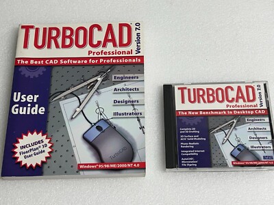 Version 7 IMSI Professional CAD Made Easy TurboCAD 2D/3D 95 98 ME NT 4.0 2000