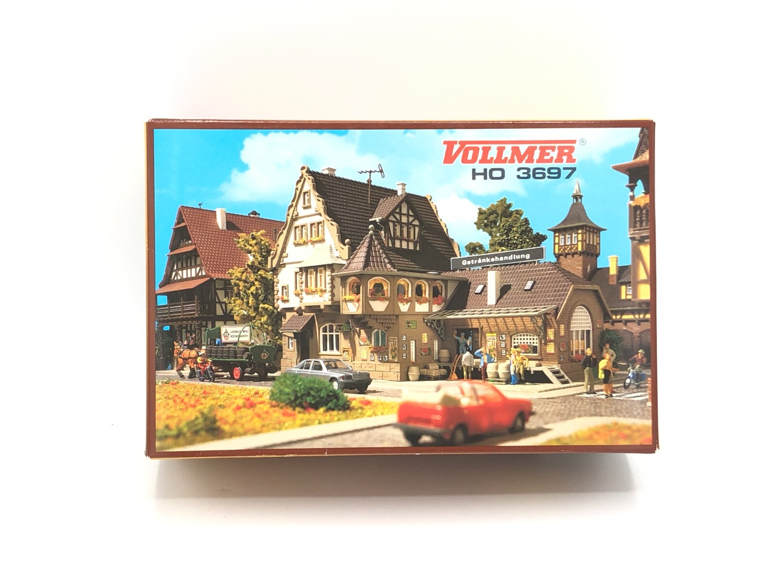 Vollmer HO 3697 リキュールストア Vollmer 3697 HO Liquor Store Building Kit – Trainz