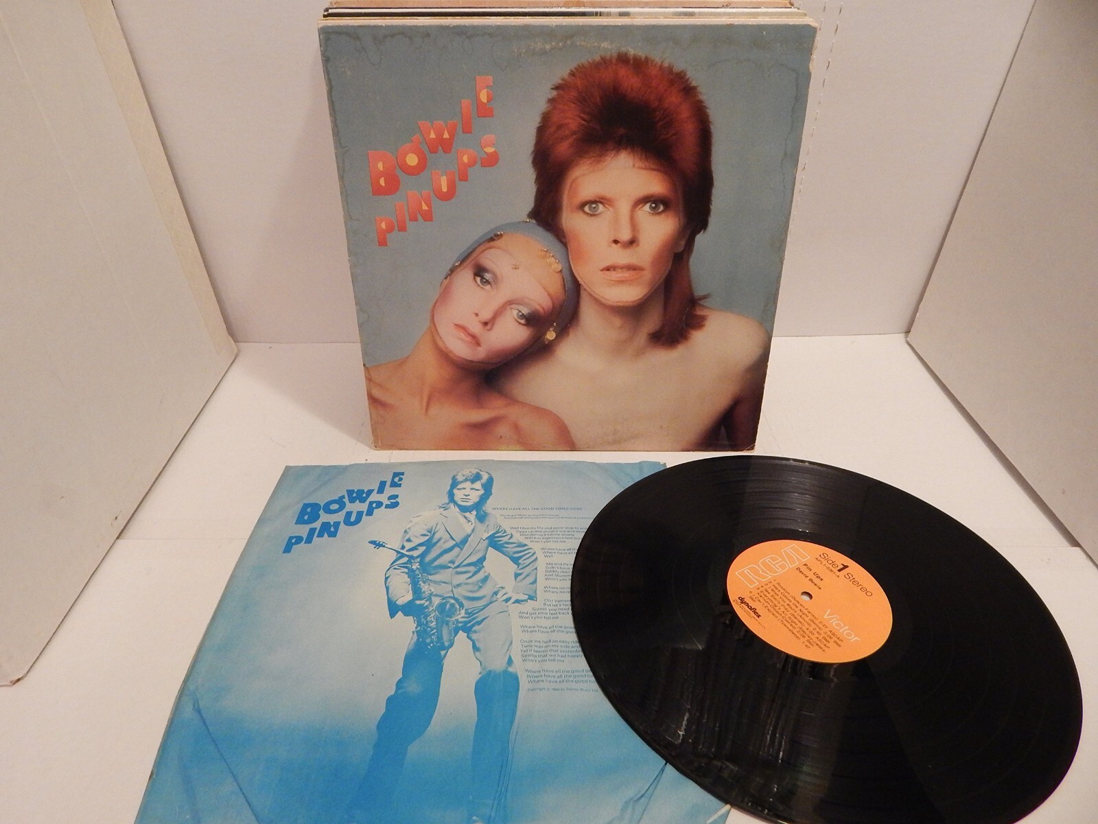 DAVID BOWIE Pinups Original 1973 RCA APL1-0291 orange label First