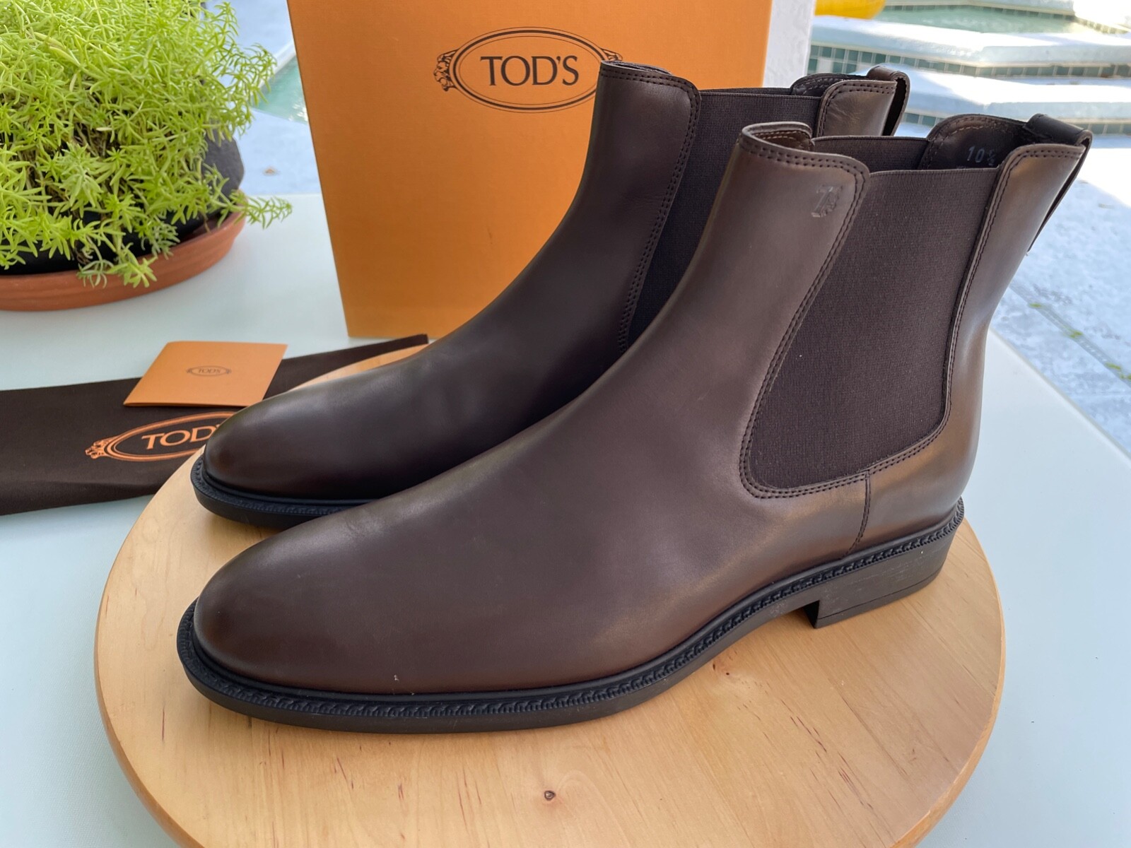 Tod's Italy Men's Leather Ankle Boot Tronchetto Elastico