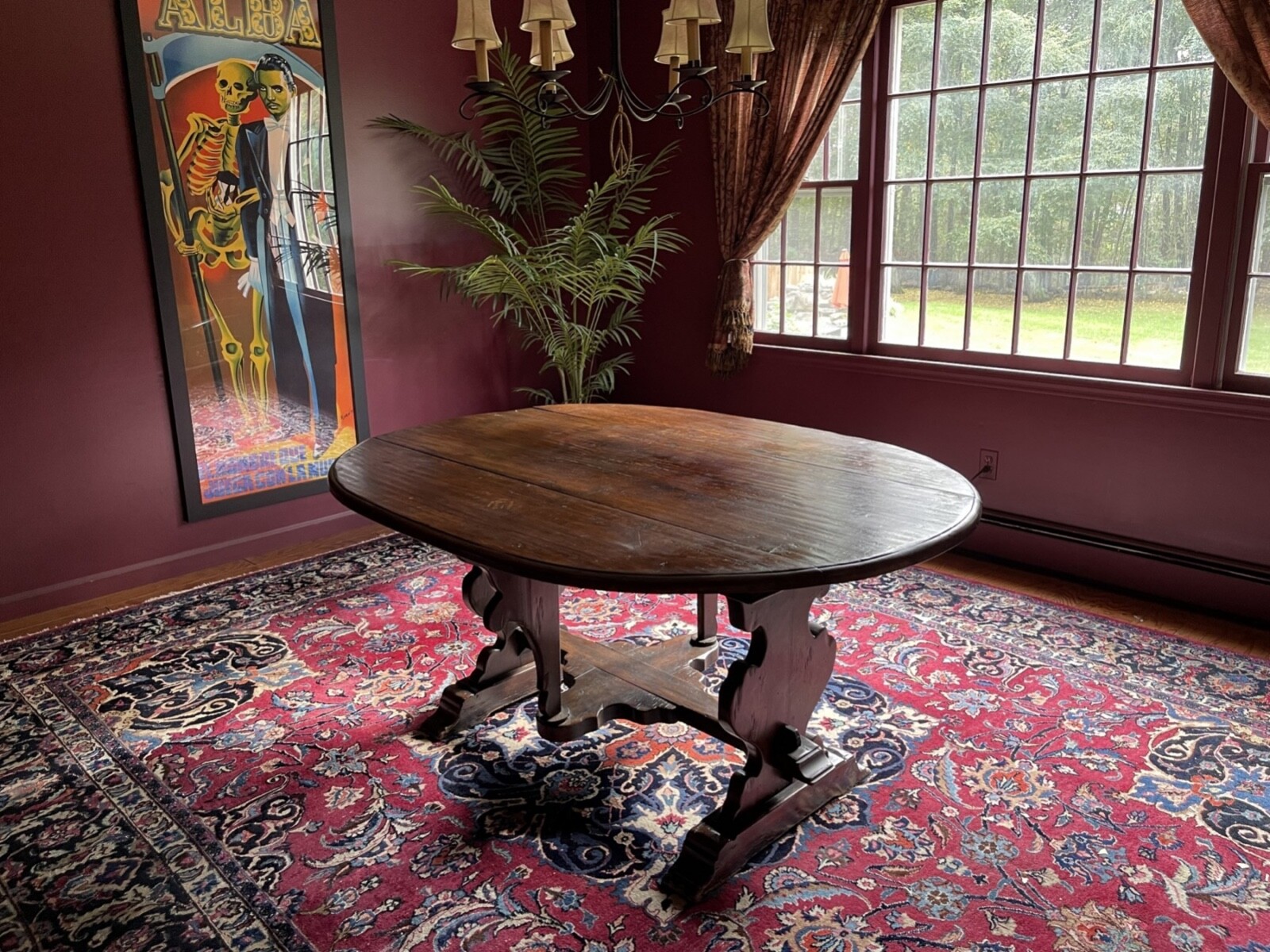 フランス アンティーク Oval Oak Table Antique French Oval Dining Table in Oak, 1850 for sale at Pamono