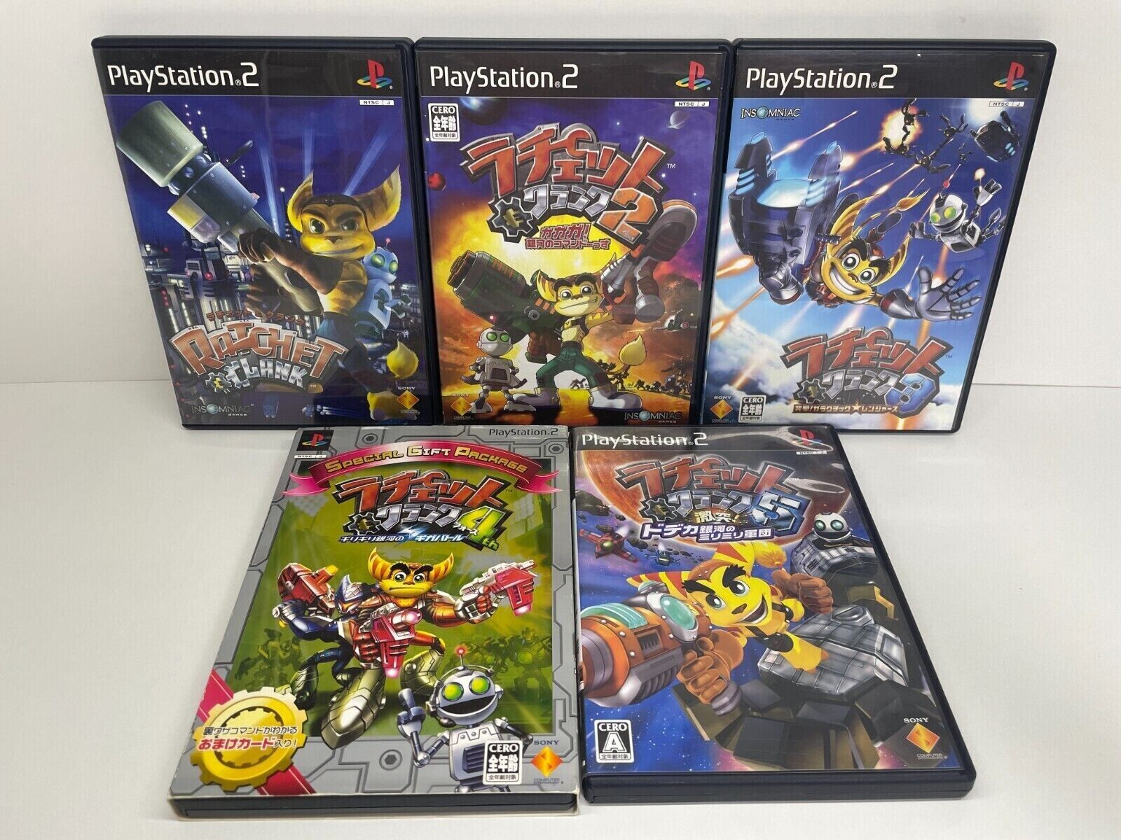 PS2 Ratchet and Clank 1 2 3 4 5 Sony game set Playstation 2 PS2 Ratchet and Clank 1 2 3 4 5 Sony game set Playstation 2