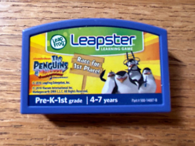 BRAND NEW Leapfrog Leapster Learning System The Penguins of Madagascar Game 4-7