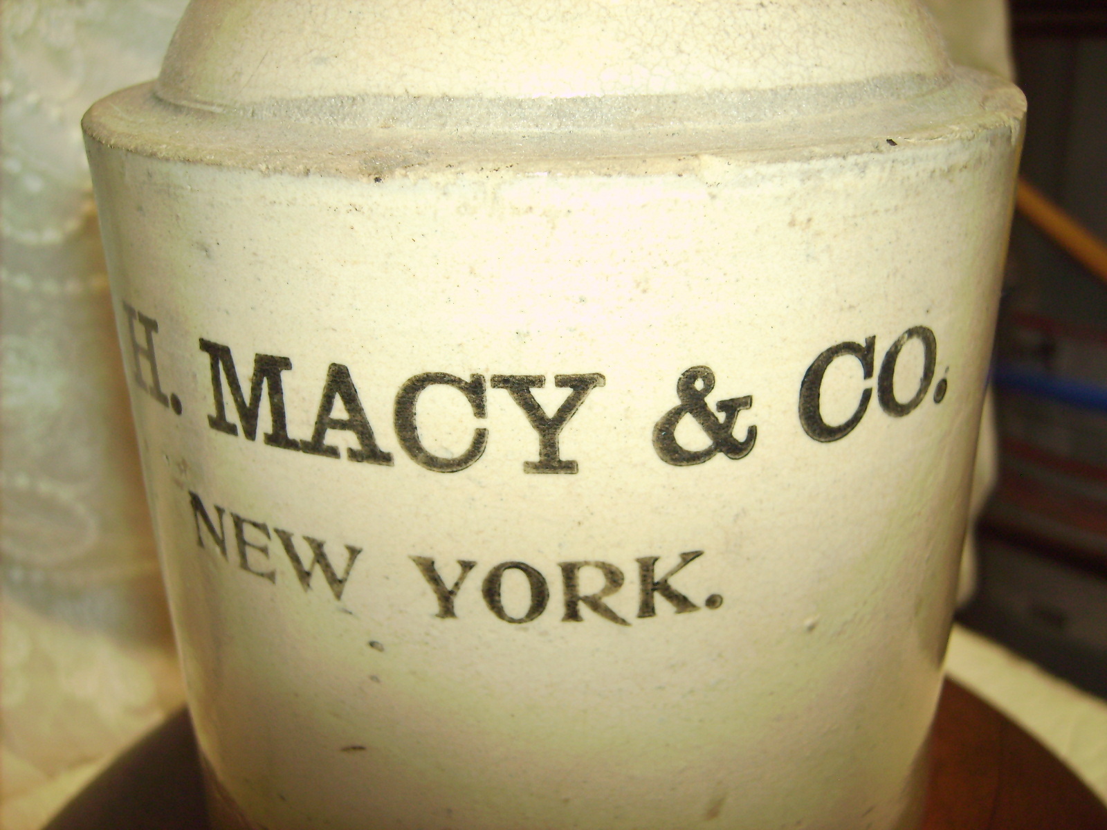 ANTIQUE  STONEWARE JUG/CROCK  ADVERTISING 