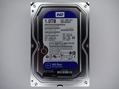 Western Digital WD Blue WD10EZEX-60WN4A0 1TB 3.5" Desktop Hard Drive SATA