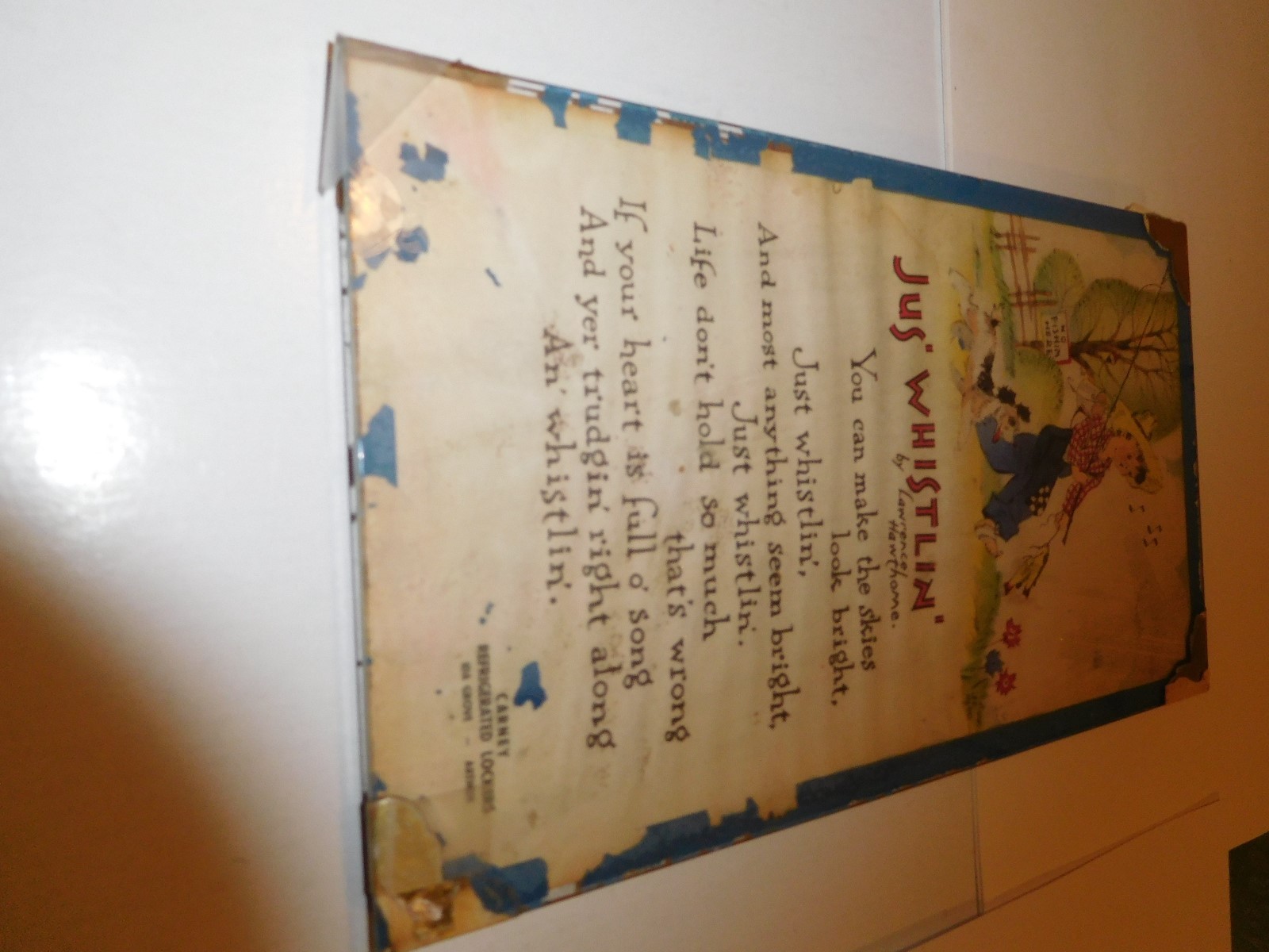 IDA GROVE-ARTHUR, IOWA--CARNEY REFIRIG. LOCKERS-GLASS FRONT-POEM-CUTE-AS IS