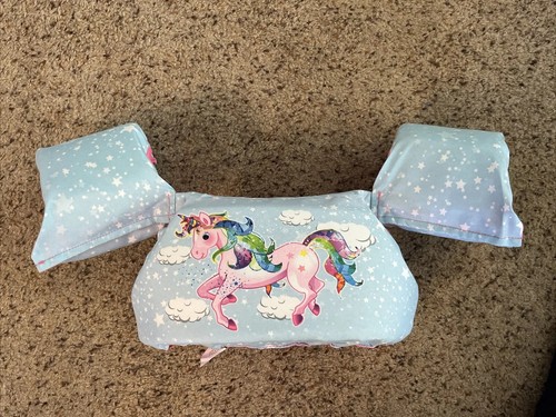 Swim Aid Vest Child Arm Band Floatie Pool Beach Unicorn