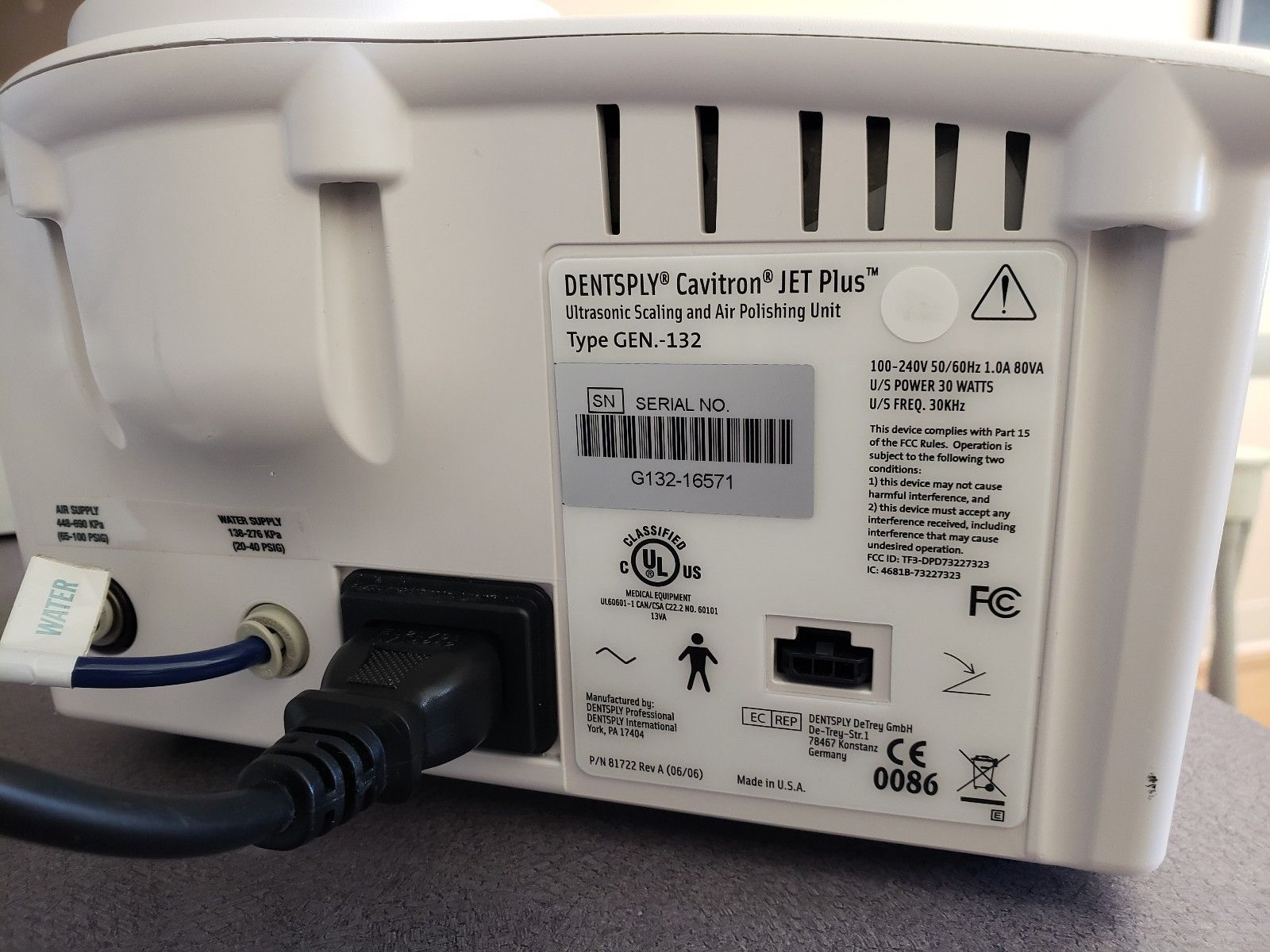 Cavitron JET Plus Gen 132 combo unit scaler and prophy jet