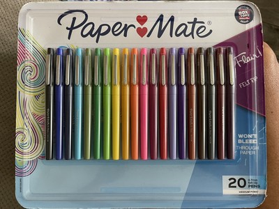 Brand New - Paper Mate  Flair 24pk  Felt Pens  0.7mm Medium Tip-  Multicolored