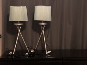 Pair tall table lamps | Table & Desk Lamps | Gumtree Australia