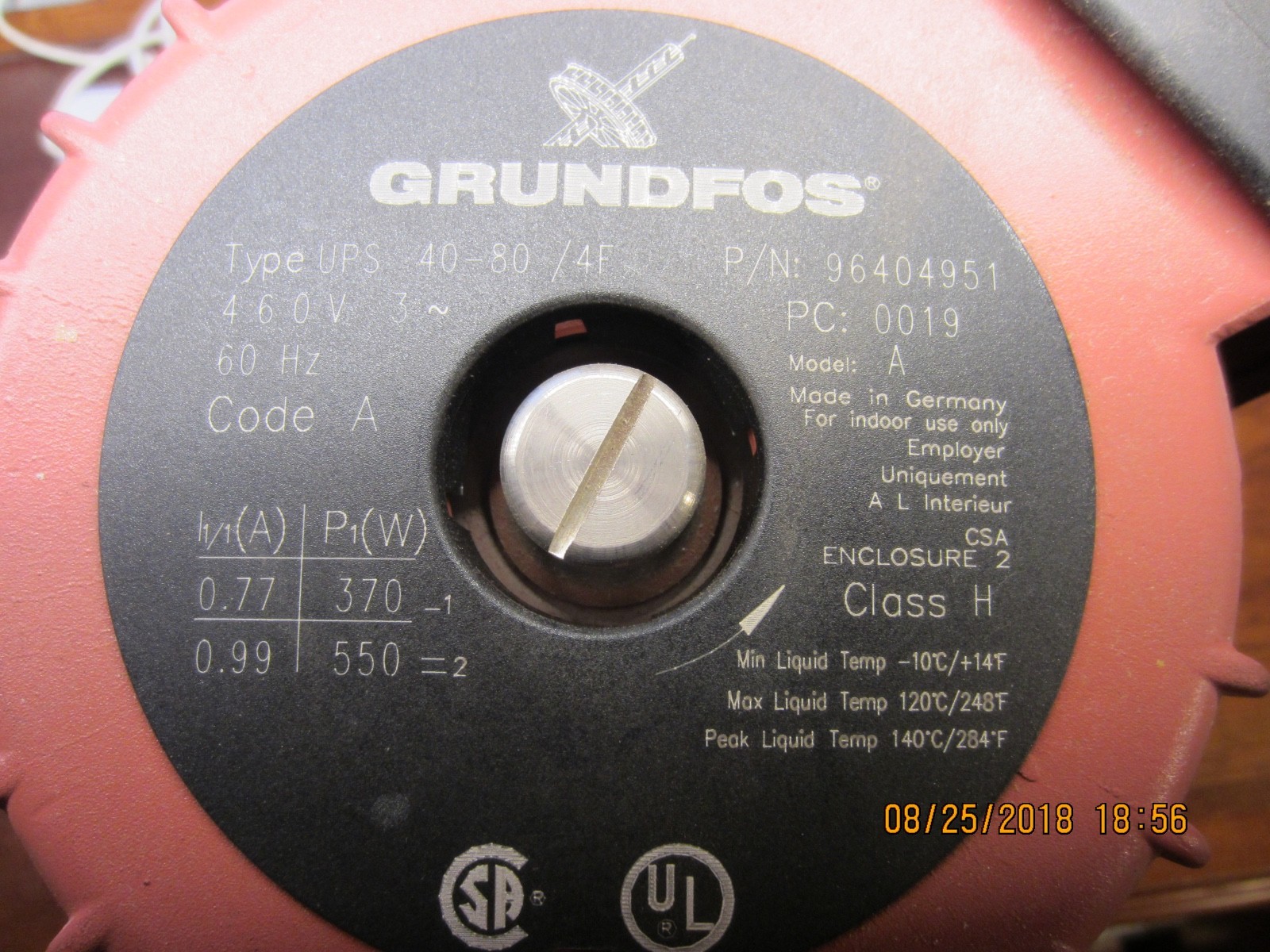 Grundfos UPS40-80/2 96404951
