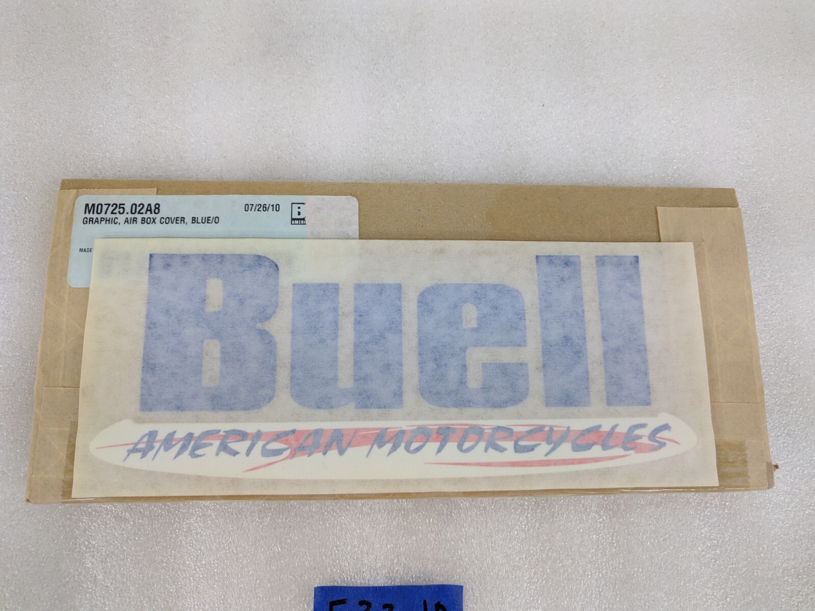 OEM Buell 2003 XB9R Air Box Cover Graphic Blue M0725.02A8 | eBay