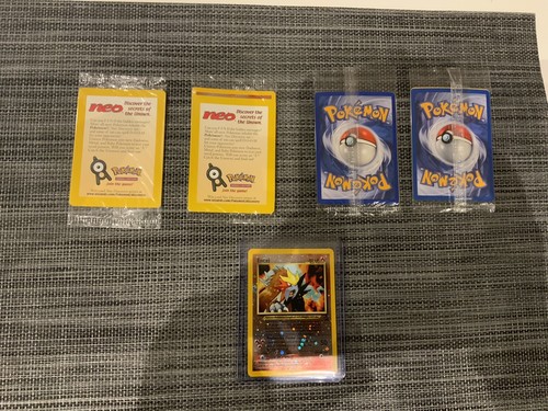 Pokemon Entei 34 Black Star Promo Englisch, noch Original verschweißt 