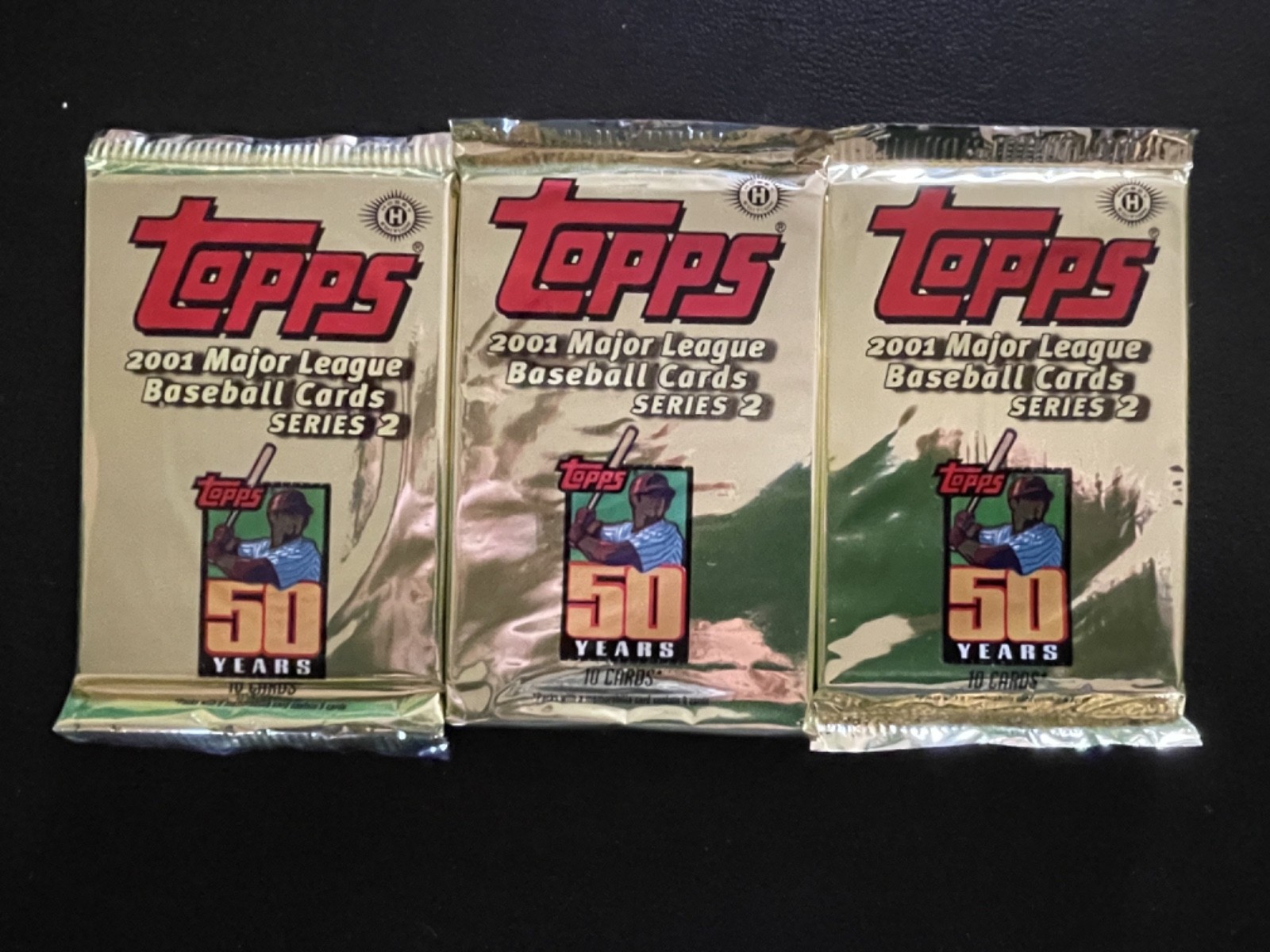 2001 Topps 50 Years Series 2 Baseball 10 Cards Per Pack Lot Of 3 #22