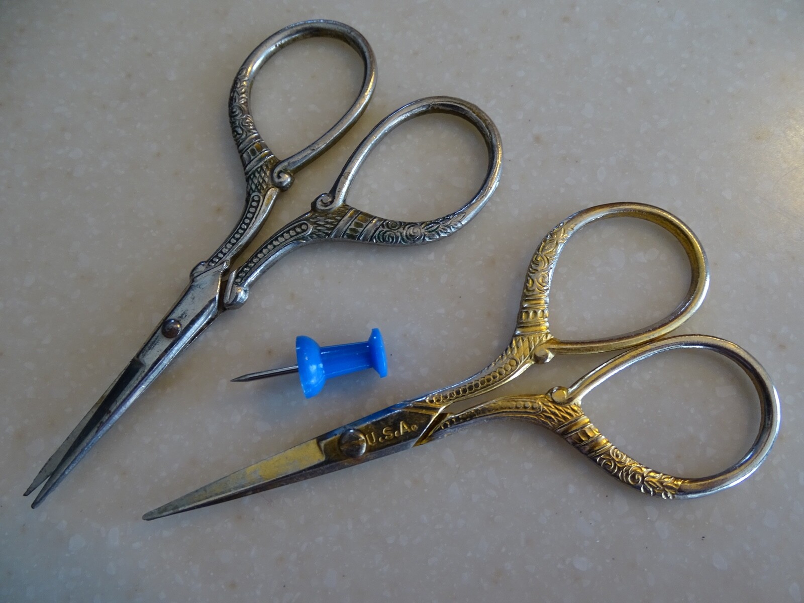 Antique sewing scissors made in the USA