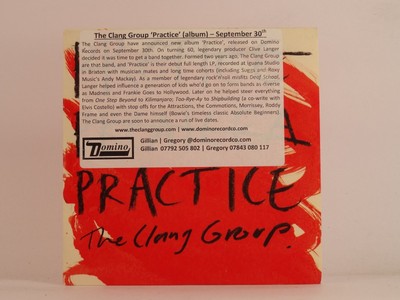THE CLANG GROUP PRACTICE (583) 10 Track Promo CD Album Card Sleeve DOMINO