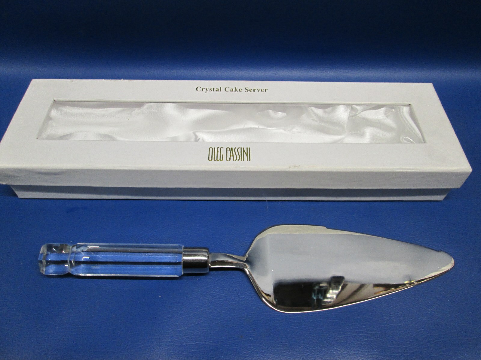 Oleg Cassini Crystal Cake Server In Box Weddings*