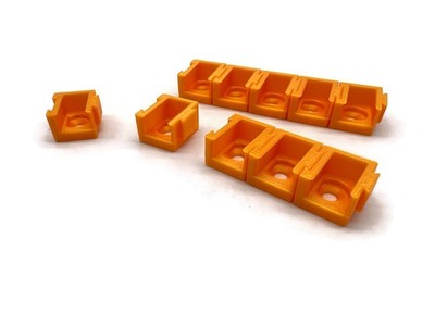 Exoda 10x Halterung für 2er Wago Klemmen 221-412 Befestigungsadapter Set