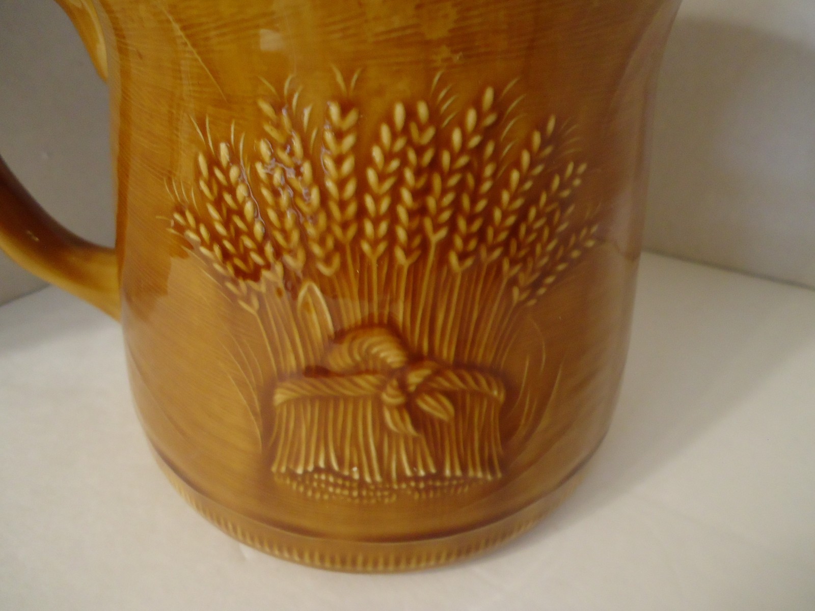 1951- 1957 Franciscan Pottery Wheat Harvest Brown Pitcher Creamer 6 1/4