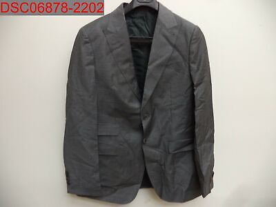 Connaisseur Paris Men Dark Grey 3 Pc. Double Breasted U Vest Slim Fit Suit, 50