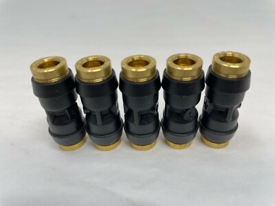 5 Count of PARKER 32PTC-4 D.O.T. Push-to-Connect Tube Union 1/4  OD