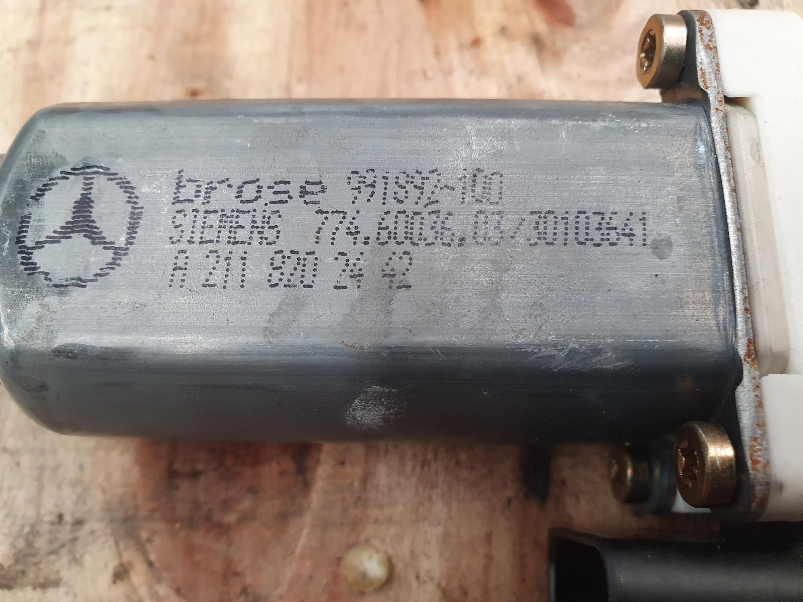 2003 E Class MERCEDES W211/S211 RIGHT REAR WINDOW MOTOR POWER 08/02-12/09 image 2