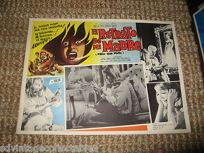 El Retrato De Mi Madre HORROR Movie Lobby Card Mexican Vintage Poster Haunted