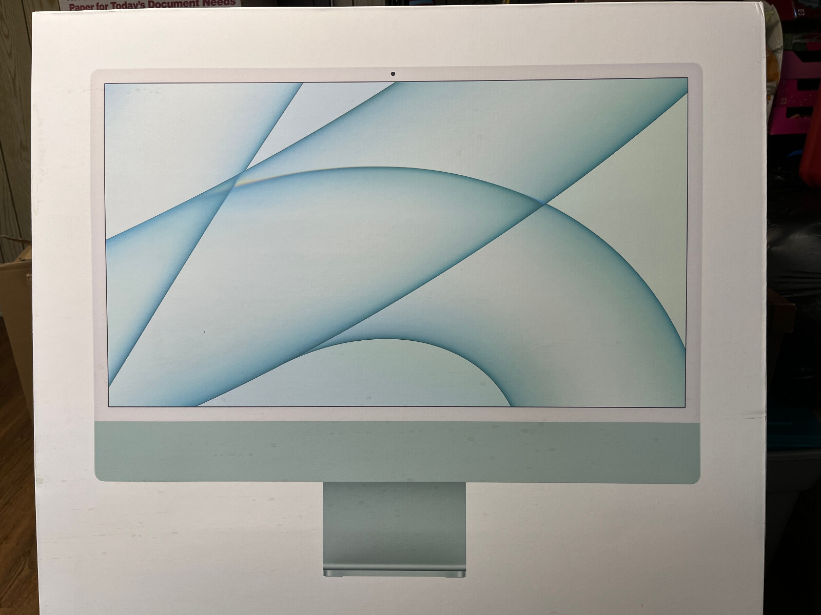 Apple iMac 24-Inch Models # A2438 2021 EMPTY BOX ONLY Aqua