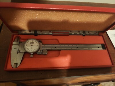 Craftsman 6'' Dial Vernier Caliper Machinist Tool in Case .001 Grad new