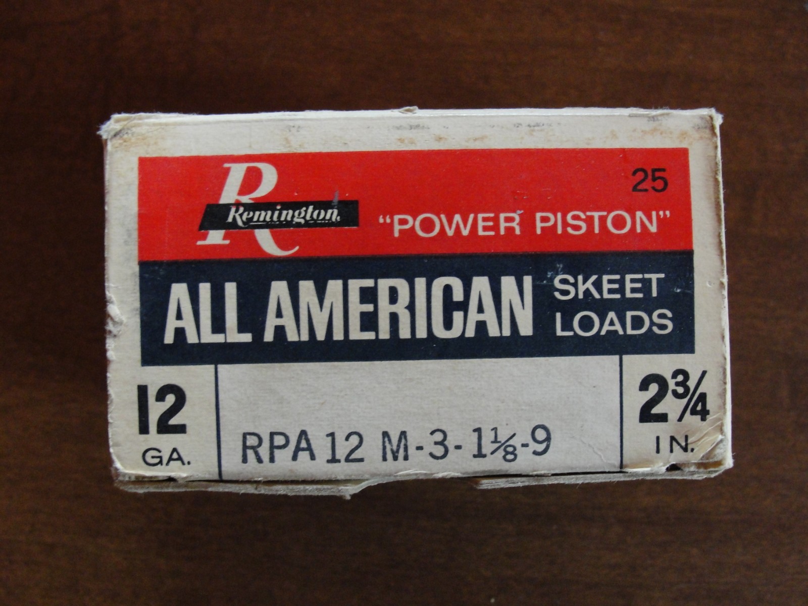 Vintage Remington All American Skeet Loads 12 Ga. Shotshell Empty Box