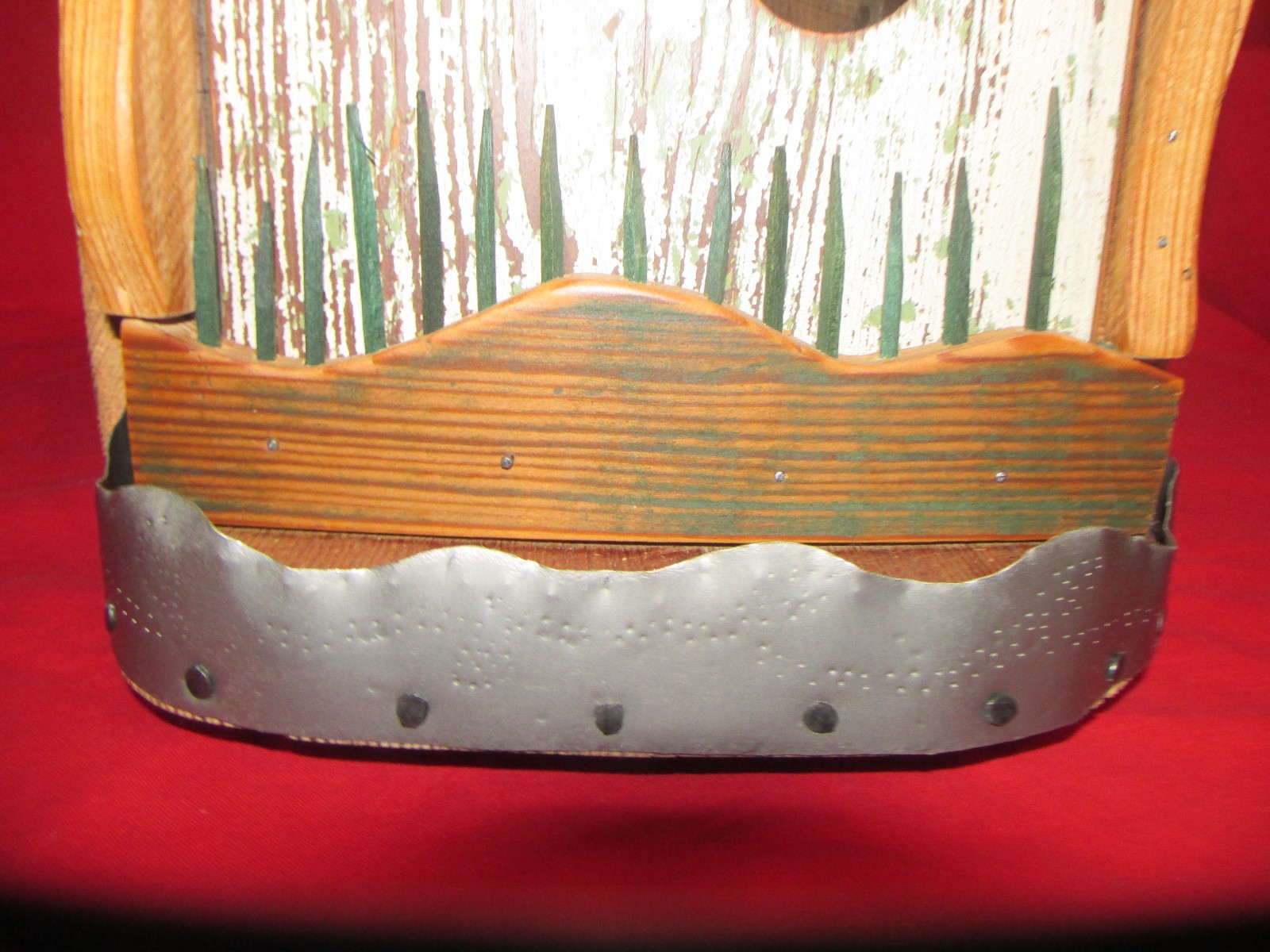 LARGE TWO STORY BIRDHOUSE TIN ROOF & OLD RUSTIC BARN WOOD