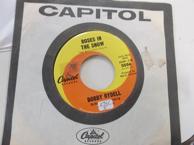 bobby rydell 45 record christmas/very good original sleeve