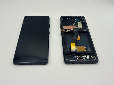 OEM Samsung Galaxy S21 Ultra OLED LCD Screen Digitizer+Midframe with Dots/Shadow