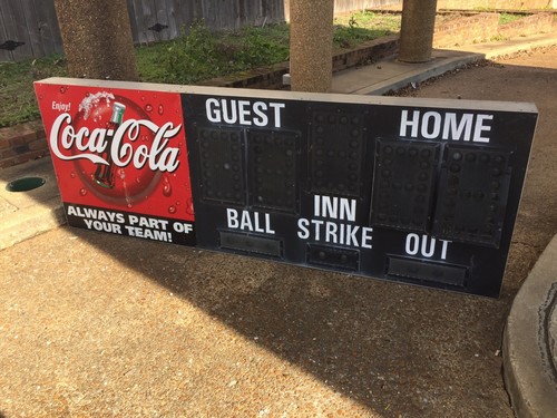 Coca Cola Baseball Scoreboard